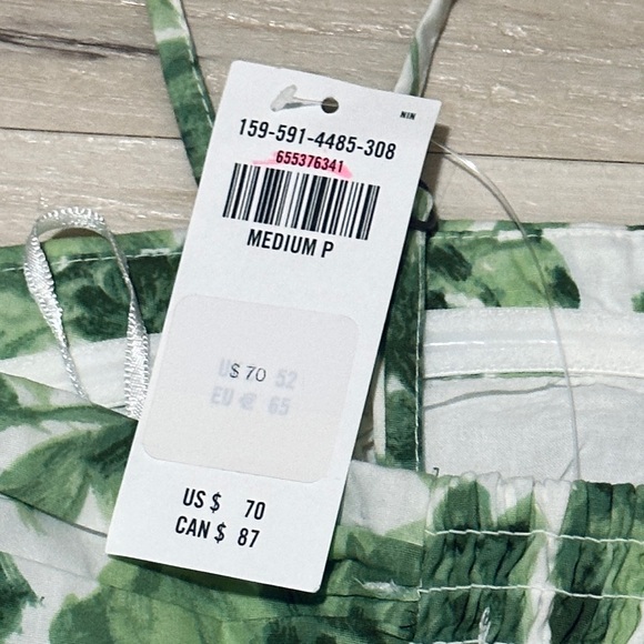 NWT Emerson Ruched Strapless Romper Cotton Blend w/pockets- Abercrombie & Fitch - Picture 7 of 7